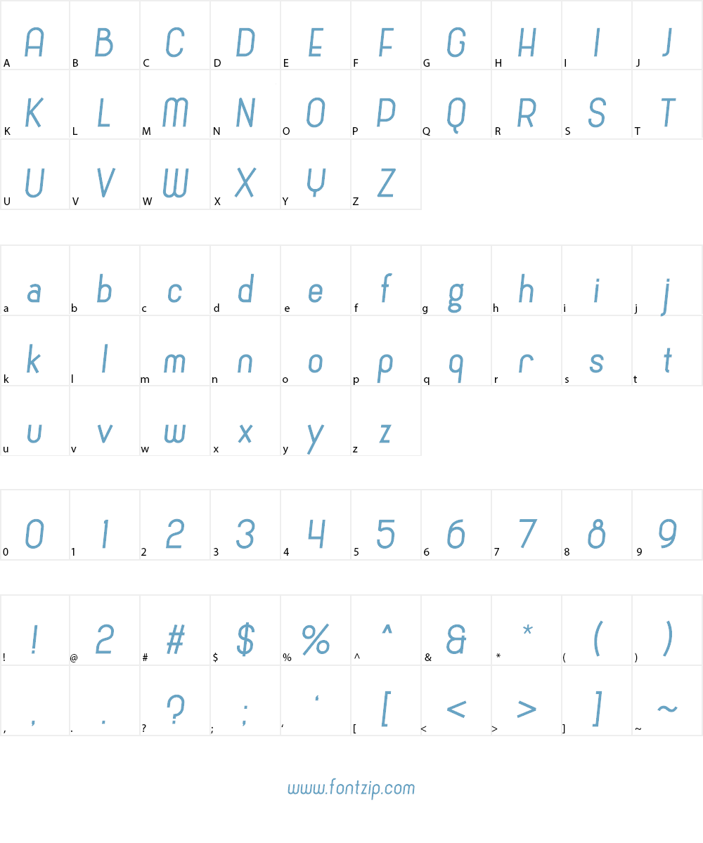Cronus Font Character